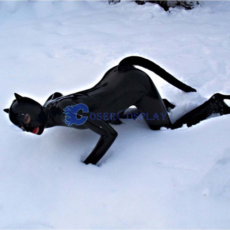 Animal Cat Suit Pvc Zentai Sexy Costume